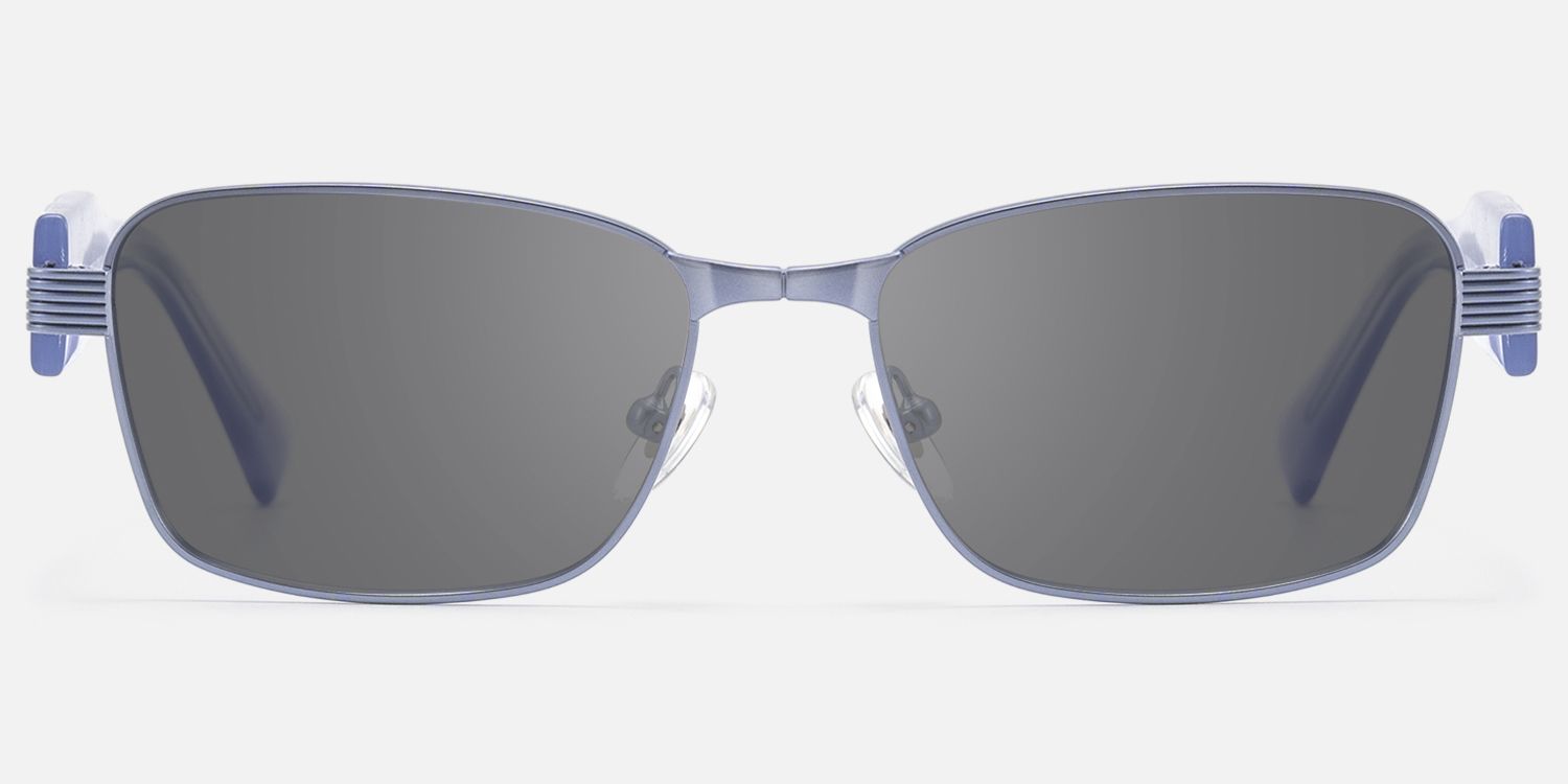 Toyo - Matte Purple Pearlescent Sunglasses by Vooglam - Angle View