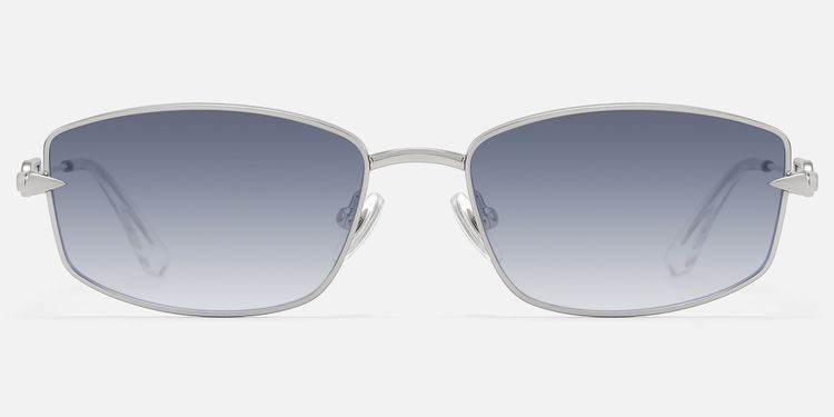 Bladework - Silver Safety Pin Gradient Glasses by Vooglam