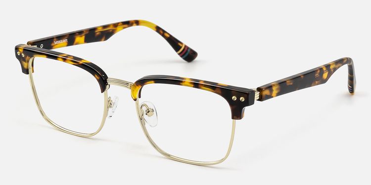 Preppy - Rectangle Tortoise Eyeglasses by Vooglam