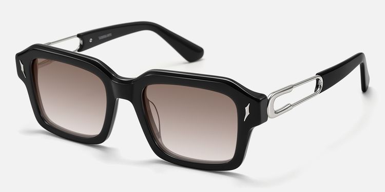 Blindspot - Thick Acetate Black Sunglasses by Vooglam