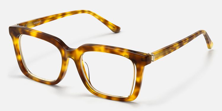 Chaparral - Desert Punk Rectangle Tortoise Glasses by Vooglam