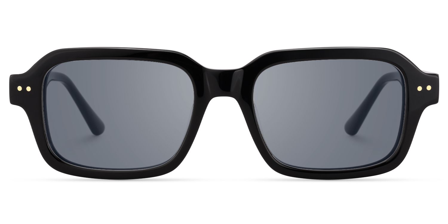 Narges - Rectangle Black Sunglasses by Vooglam Product Details 1