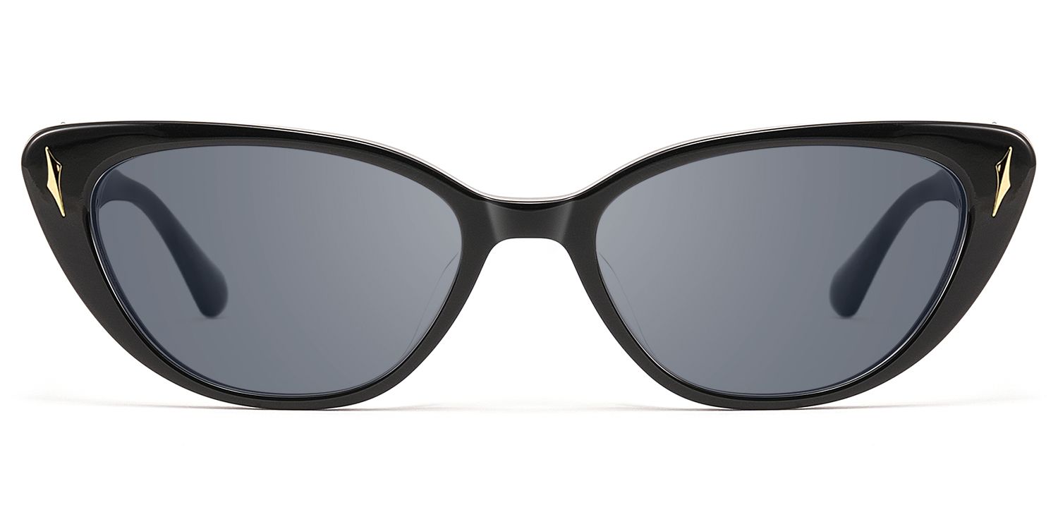As If - Punk Spike Deco Black Cat Eye Sunglasses by Vooglam Product Details 1