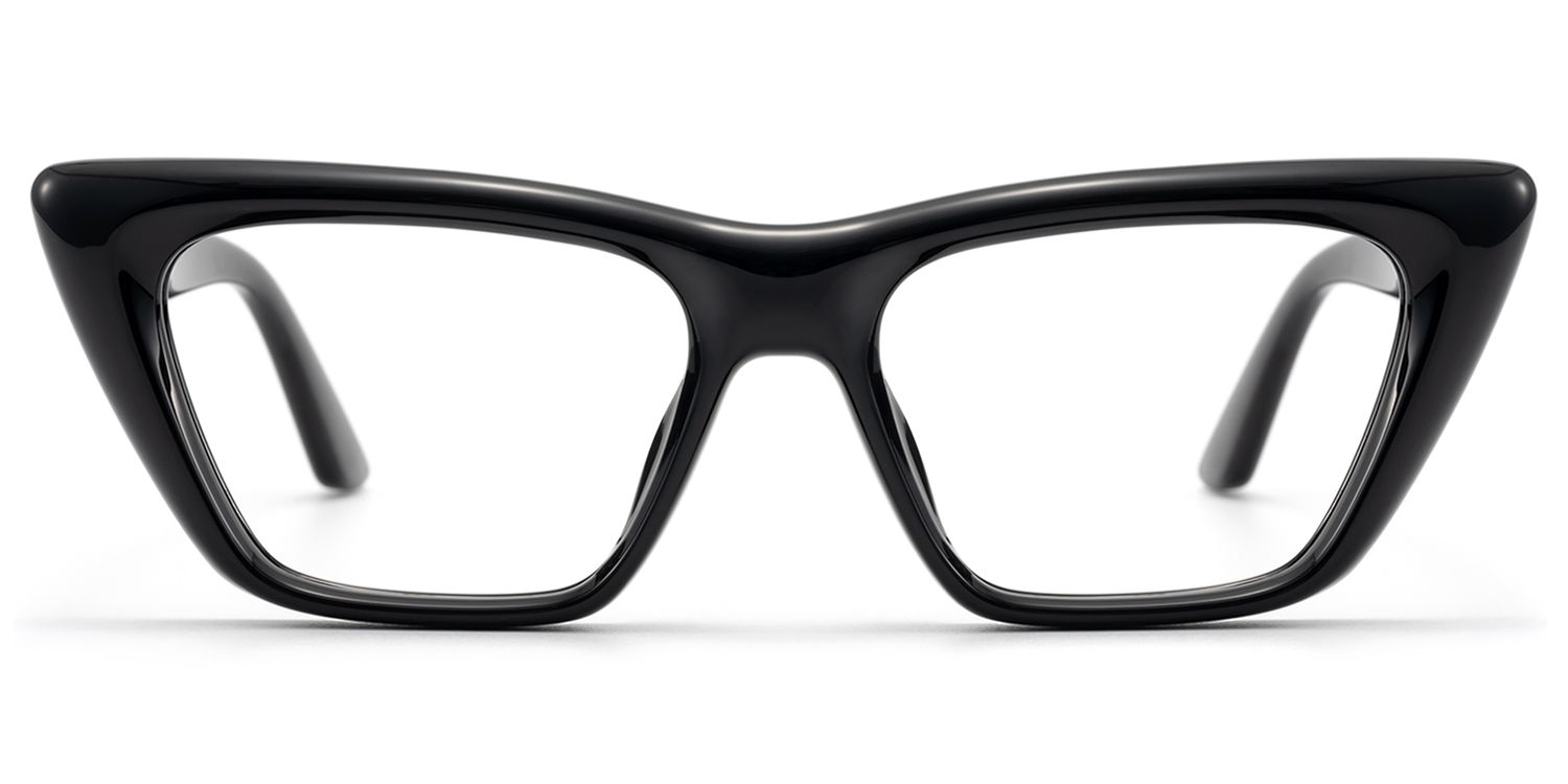 Meguro - Inflated Black Cat Eye Rx Glasses by Vooglam Product Details 1