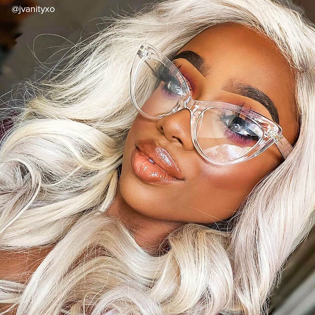 Veromca - Cat Eye Crystal Clear Eyeglasses - 6