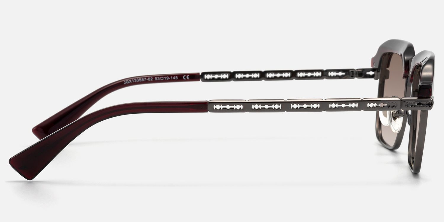 Archive - Brown Tint Razor Blade Sunglasses by Vooglam - Side View