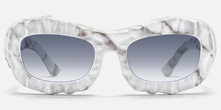 The Geologist - Marbled Gradient Gray Sunglasses by Vooglam