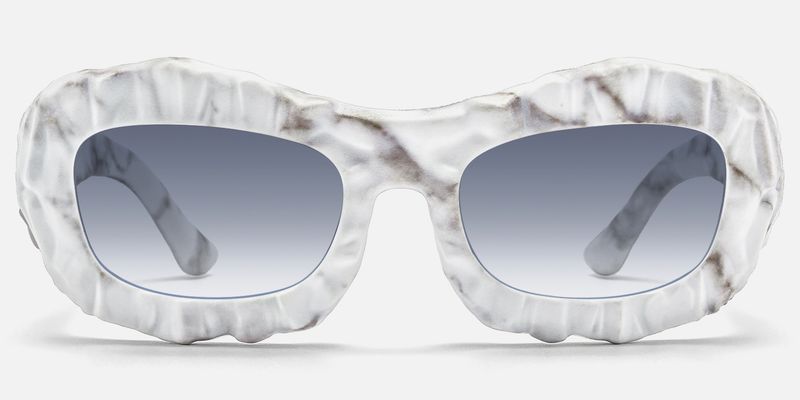 The Geologist - Marbled Gradient Gray Sunglasses by Vooglam