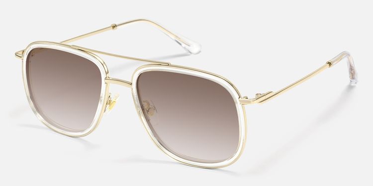 Breeze - Aviator Transparent Eyeglasses by Vooglam