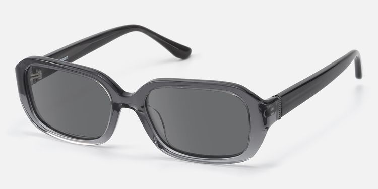 Mies - Gray Tinted Sunglasses with Screw Details by Vooglam