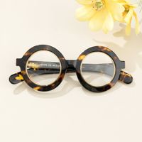 Almon - Round Gold/Tortoise Eyeglasses | Vooglam On Model