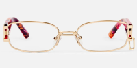 Elektra - Cat Eye Gray Eyeglasses | Vooglam Angle View