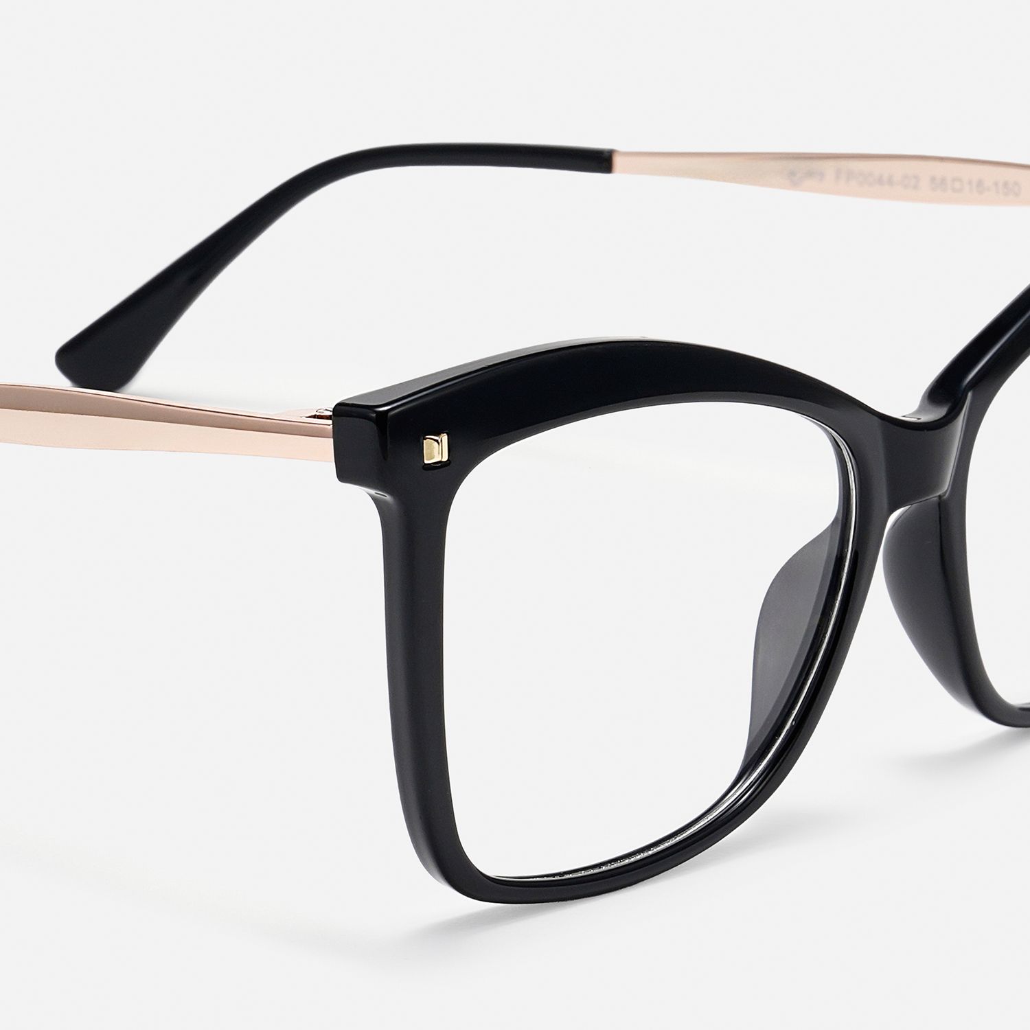 Libby - TR90 Large Lens Butterfly Eyeglasses by Vooglam - Design Details
