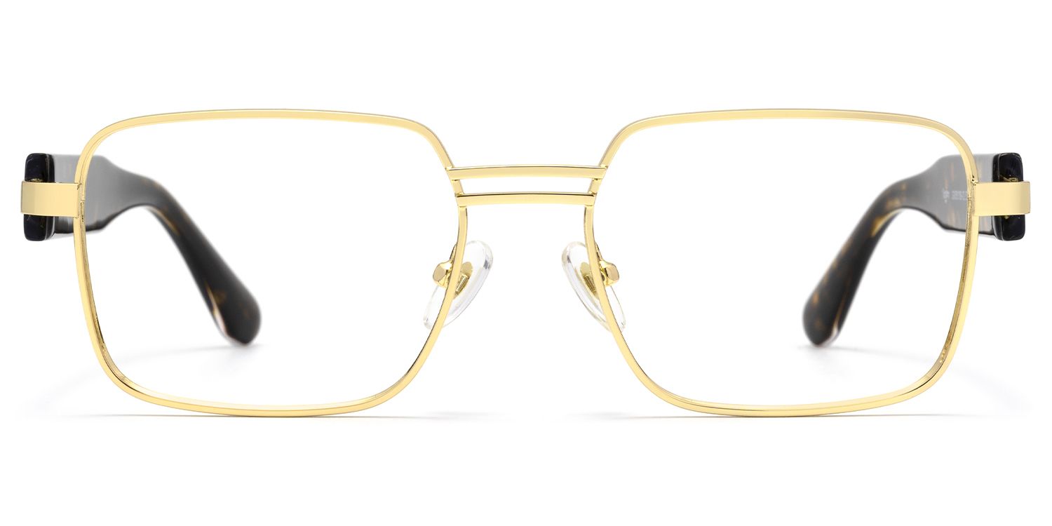 Ubuntu - Rectangle Gold Eyeglasses by Vooglam Product Details 1