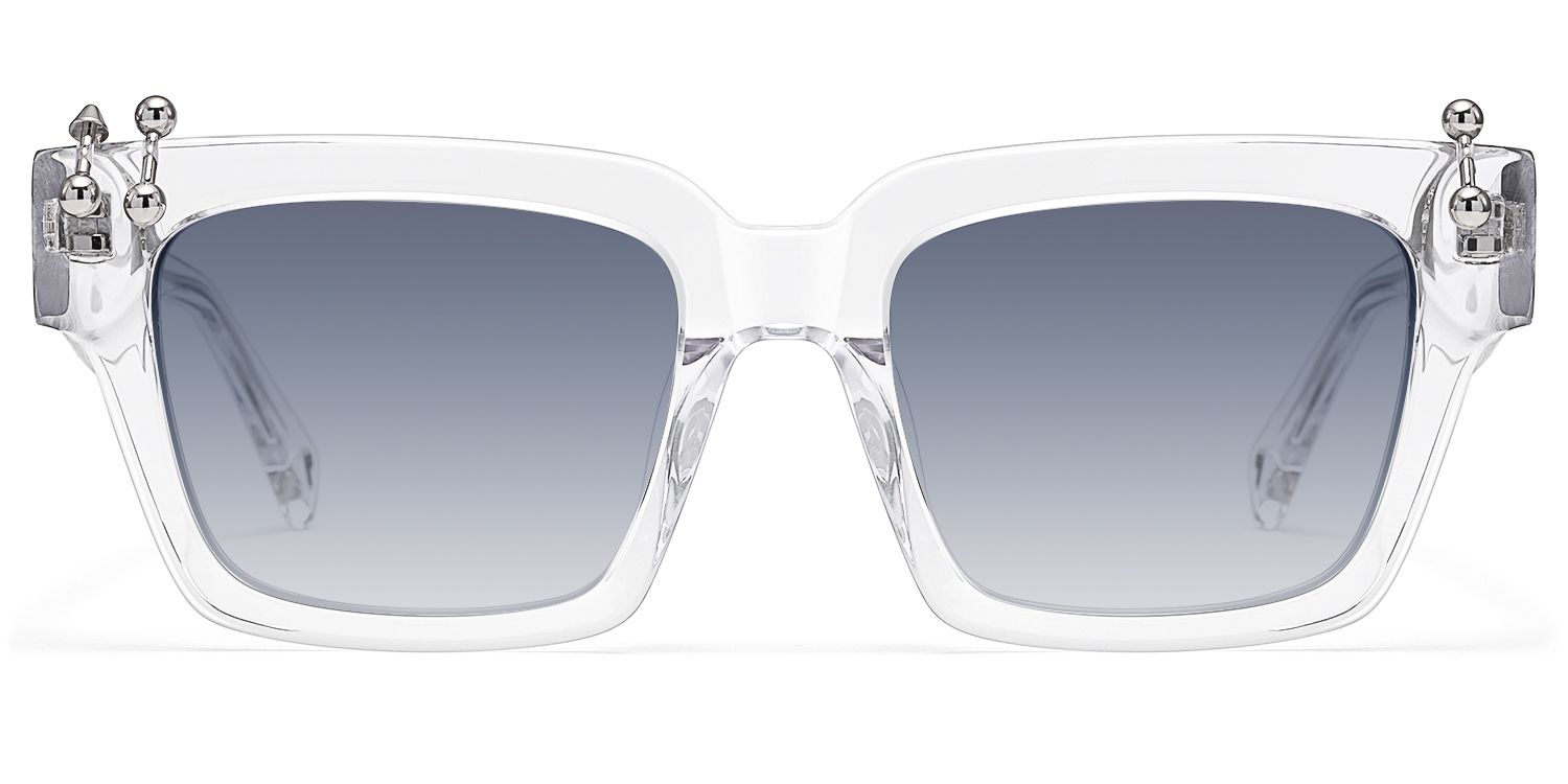 PIERCE - Clear Piercing Square Sunglasses by Vooglam Product Details 1