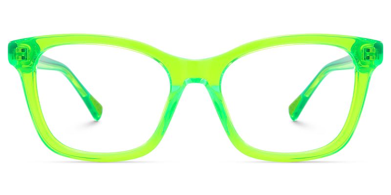 Coexist - Rectangle Green Eyeglasses by Vooglam
