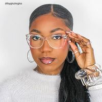 Raquel - Square Crystal Eyeglasses - 8