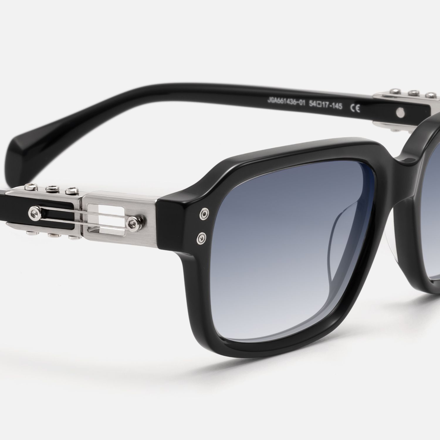 Anacortes - Black Gradient Guitar Temple Shades by Vooglam - Design Details