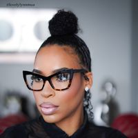 Bader - Cat Eye Black/Tortoise Eyeglasses - 9