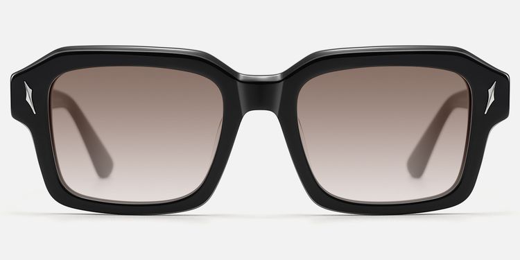 Blindspot - Thick Acetate Black Sunglasses by Vooglam