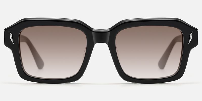 Blindspot - Thick Acetate Black Sunglasses by Vooglam