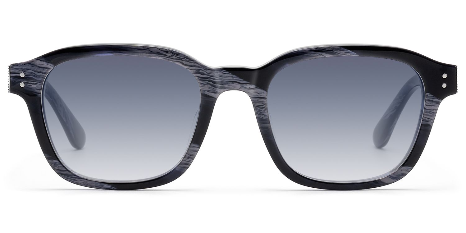 Rainier - Dark Blue Horn Gradient Lens Shades by Vooglam Product Details 1