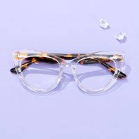 Akua - Cat Eye Crystal Eyeglasses | Vooglam On Model
