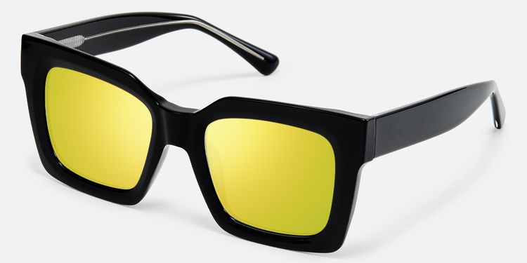 Pacheco - Black Oversized Square Sunglasses by Vooglam