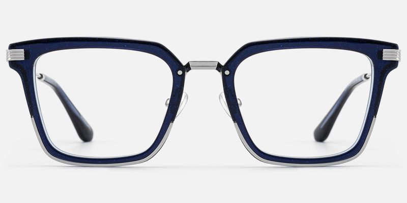 Kassel - Rectangle Blue Eyeglasses