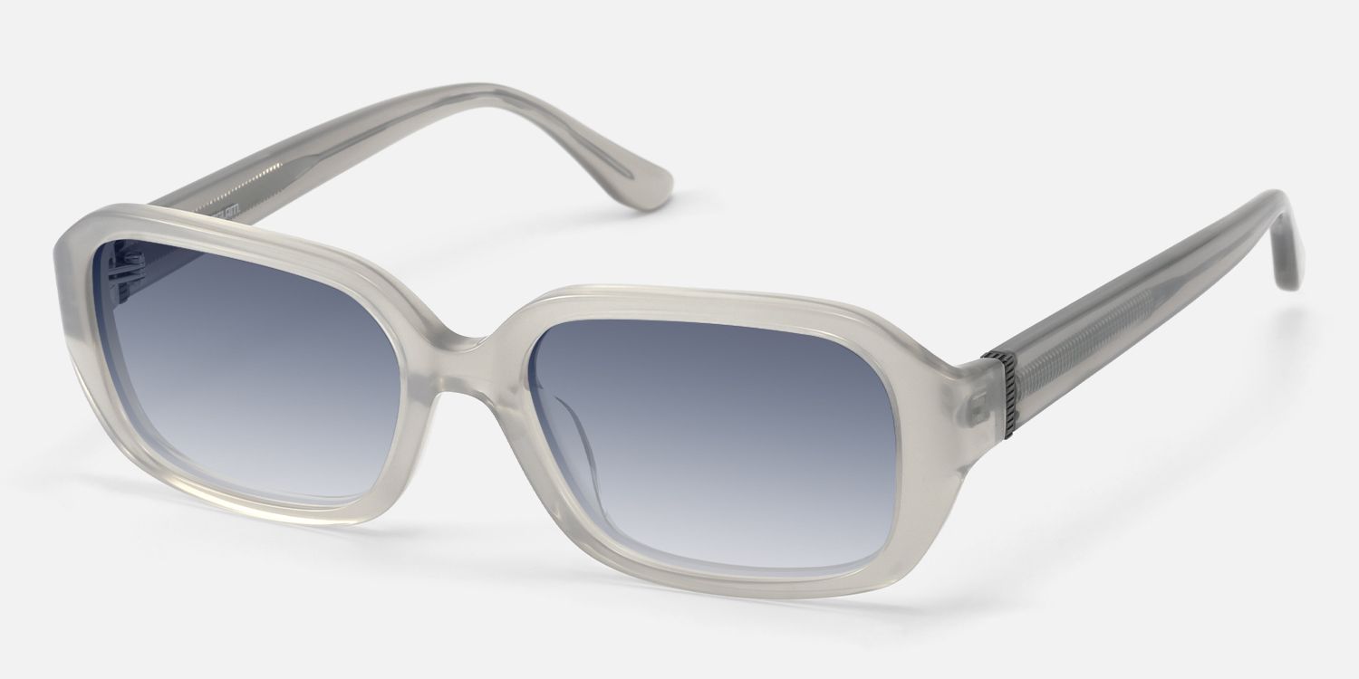 Mies - Gradient Gray Exposed Wire Core Sunglasses by Vooglam - Front View