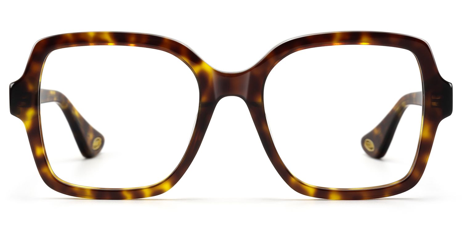 Meridian - Oversized Boho Square Tortoise Glasses by Vooglam Product Details 1