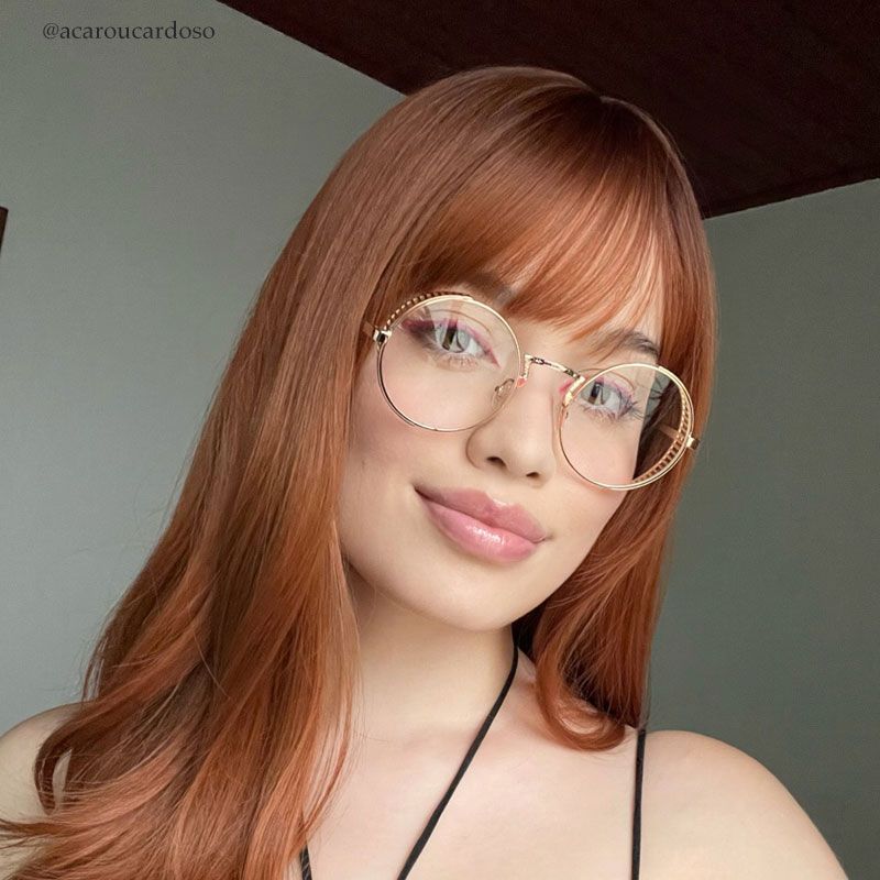 Rojas - Round Gold Eyeglasses - 10