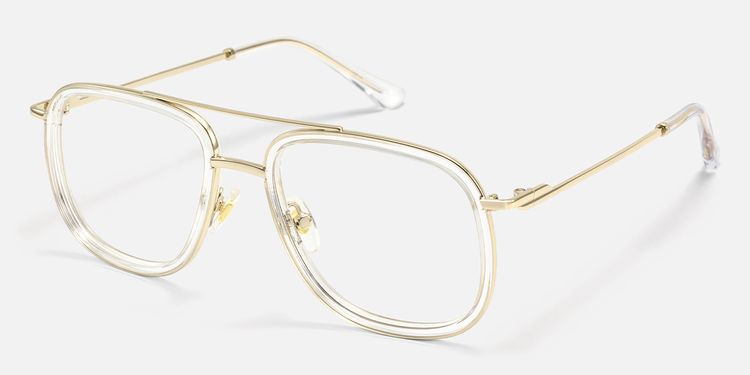 Breeze - Aviator Transparent Eyeglasses by Vooglam