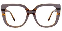 Sargent - Square Mauve Eyeglasses | Vooglam Angle View