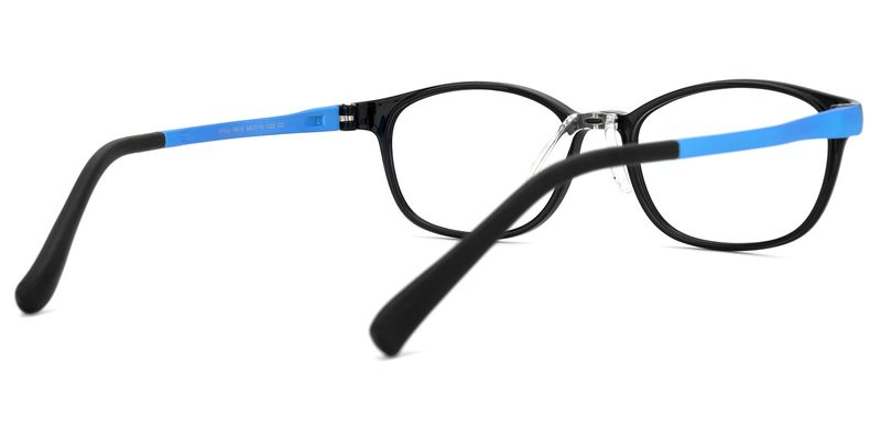 Sebastian - Oval Black Kids Eyeglasses - 3